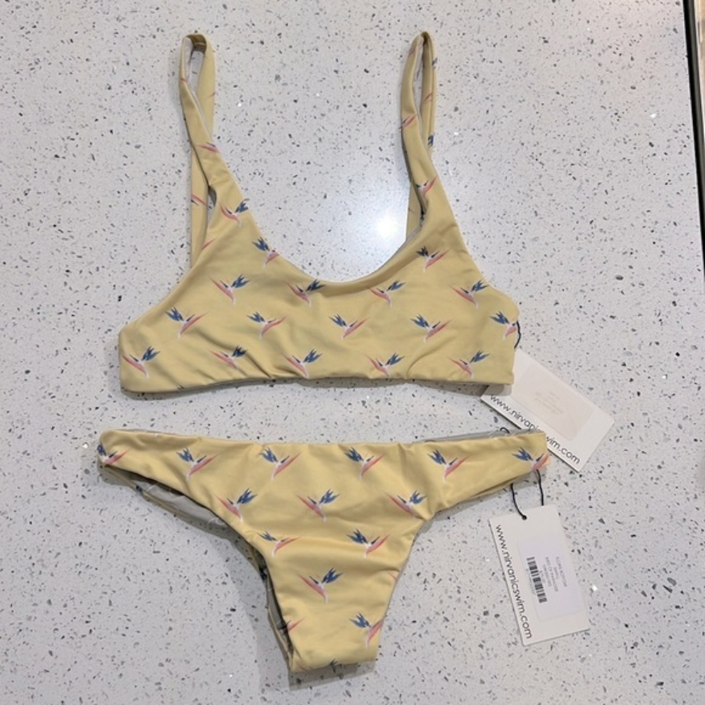 Nirvanic Birds of Paradise Bathing Swimsuit S
